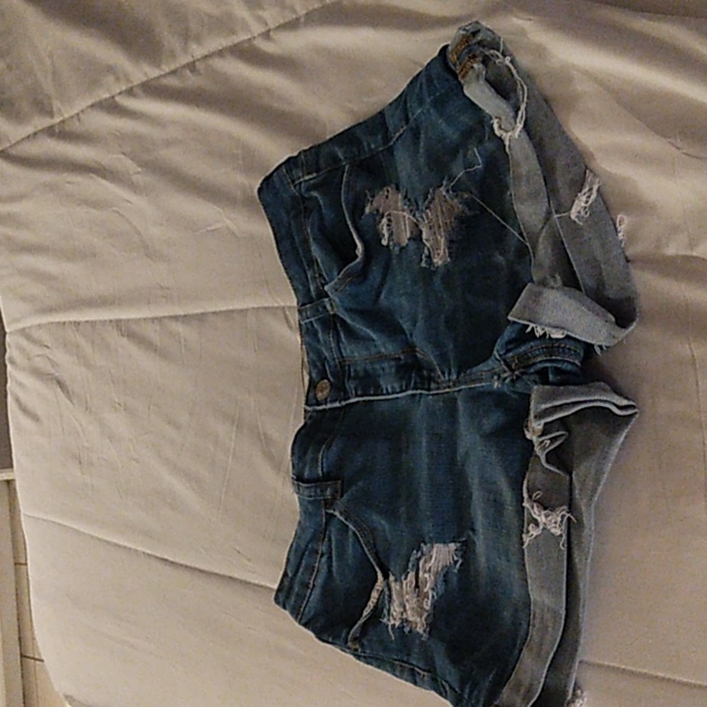 Distressed blue Jean pacsun shorts , size 30